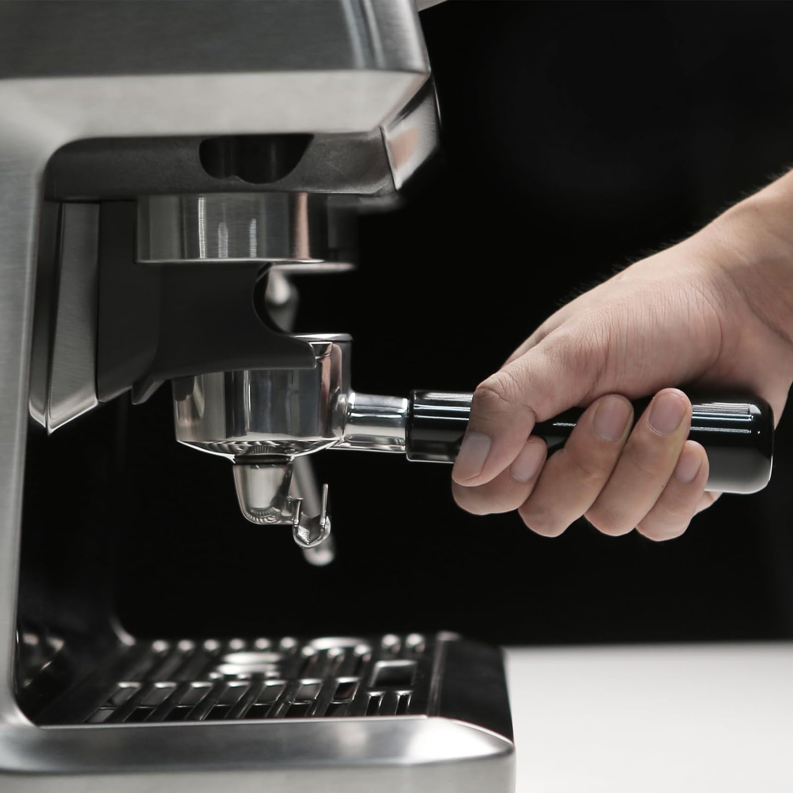 Fogkay 54mm portafilter compatible with Breville models for easy upgrade.