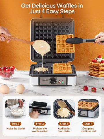 FOHERE cool-touch handle provides safe, comfortable grip during use.