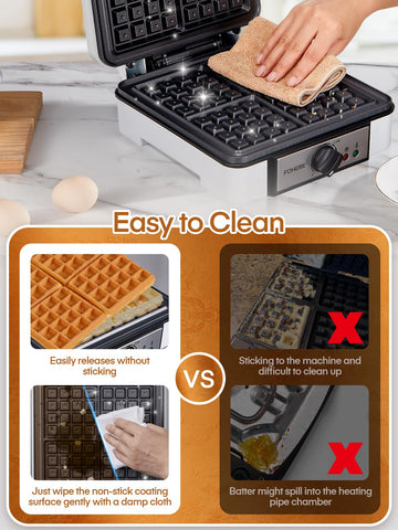 FOHERE integrated design avoids leaks for consistent baking results.
