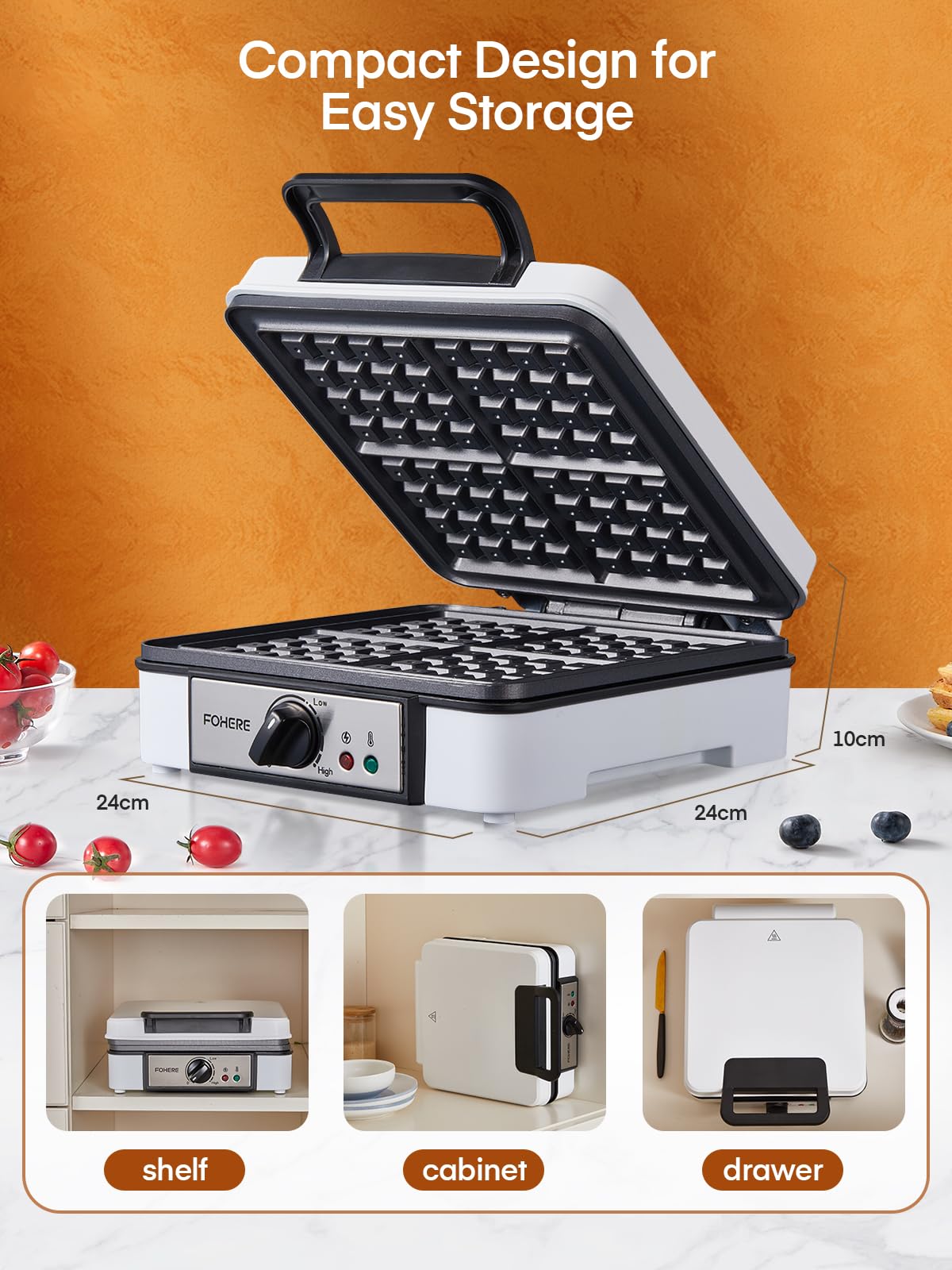 FOHERE recipe guide inspires creative breakfast ideas for waffles.