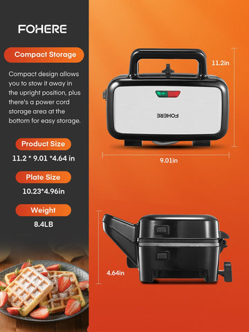 FOHERE easy-clean non-stick coating speeds cleanup