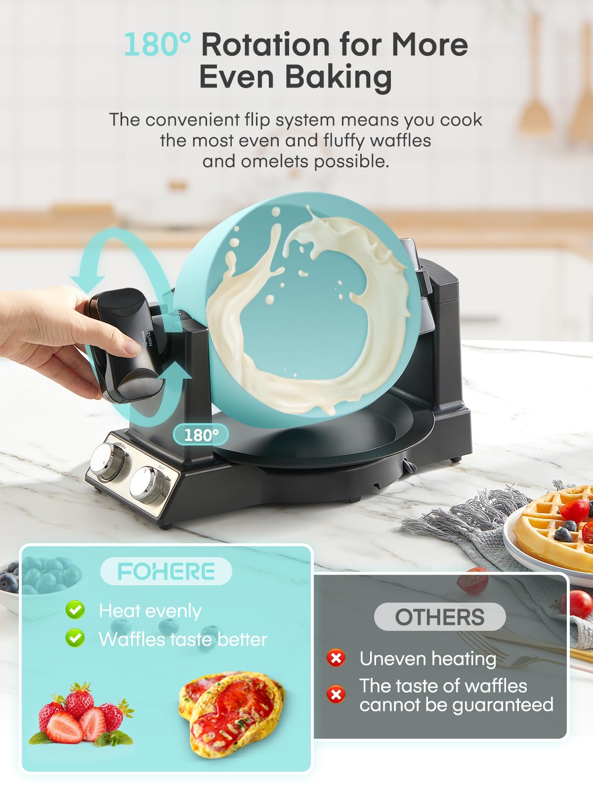FOHERE nonstick baking plates release food easily for simple cleanup.
