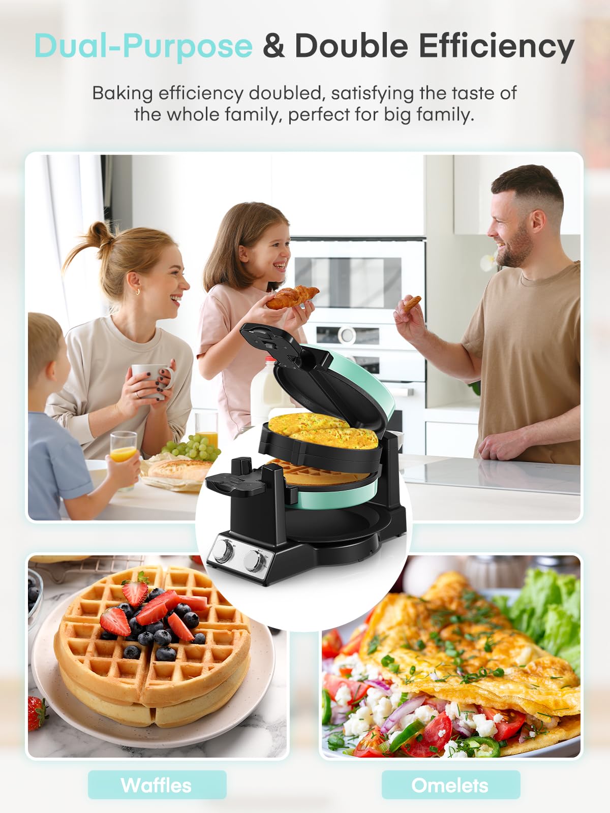 FOHERE preheat indicators help time breakfast with less guesswork.
