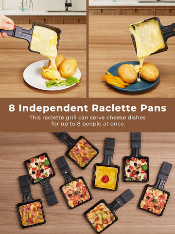 FOHERE spatulas-8 wooden tools for easy cheese melting