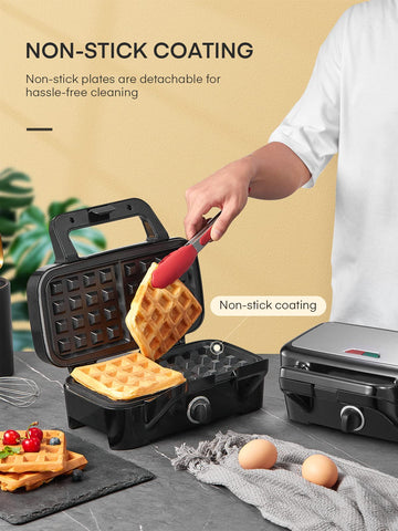 FOHERE in-use: sandwich, waffle, and grill options together