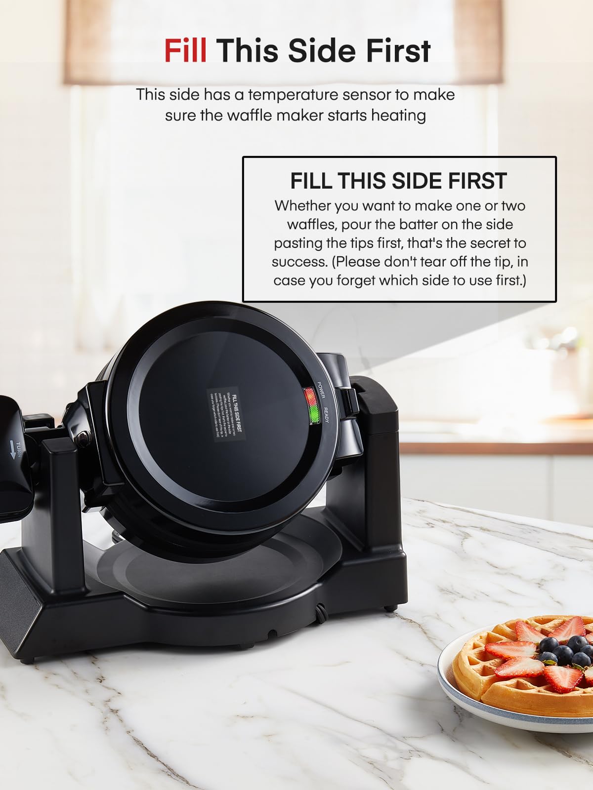 FOHERE one-piece design prevents batter leaks and simplifies cleaning.
