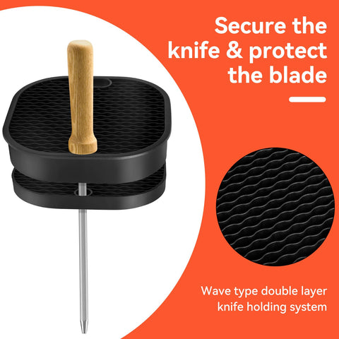 Fohil space-saving knife storage compact on-counter solution for tidy kitchens.