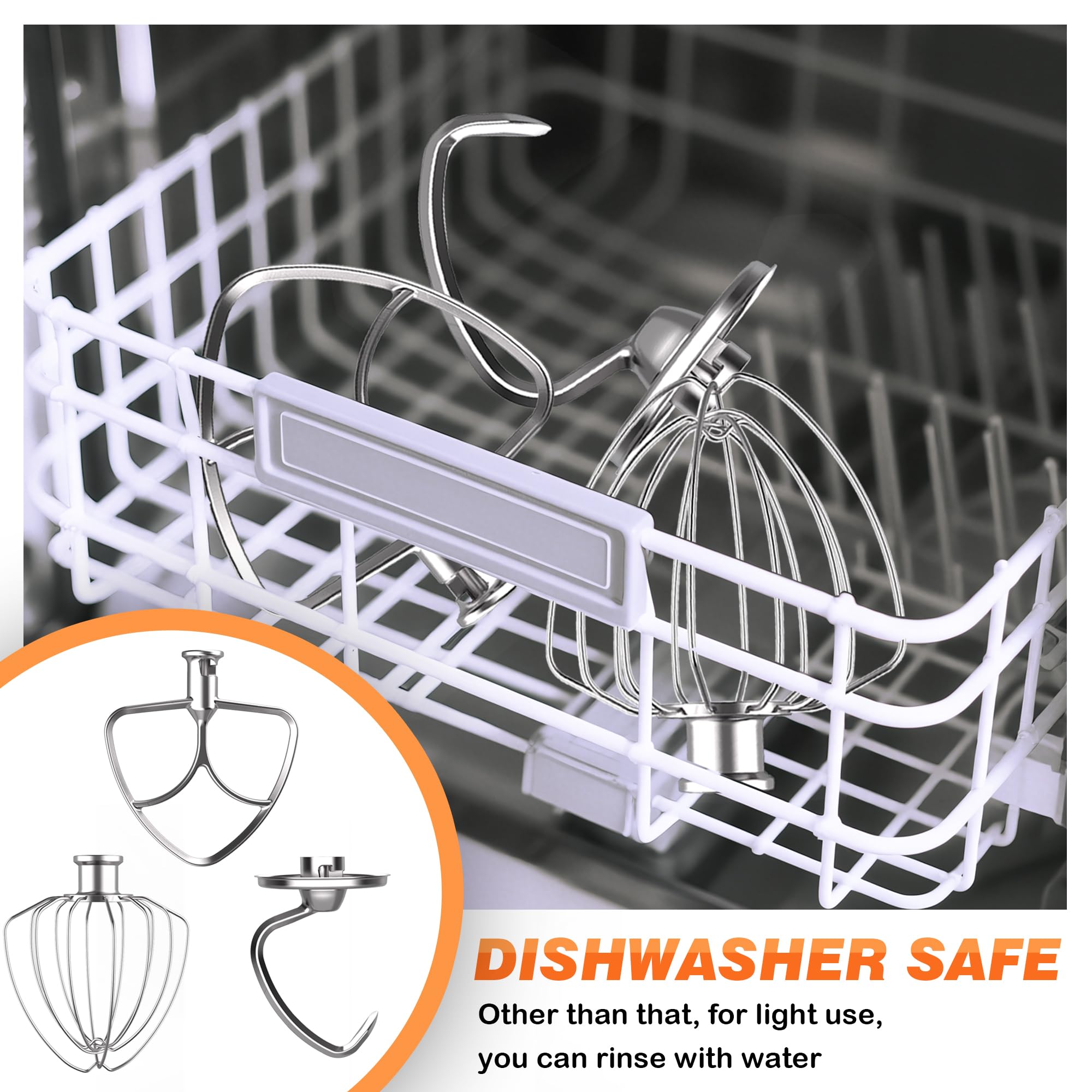 FOKIEE stainless steel attachments for durable, rust-resistant kitchen performance.