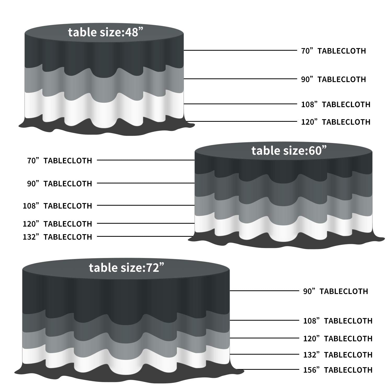 Fokitut white tablecloth dining table setting