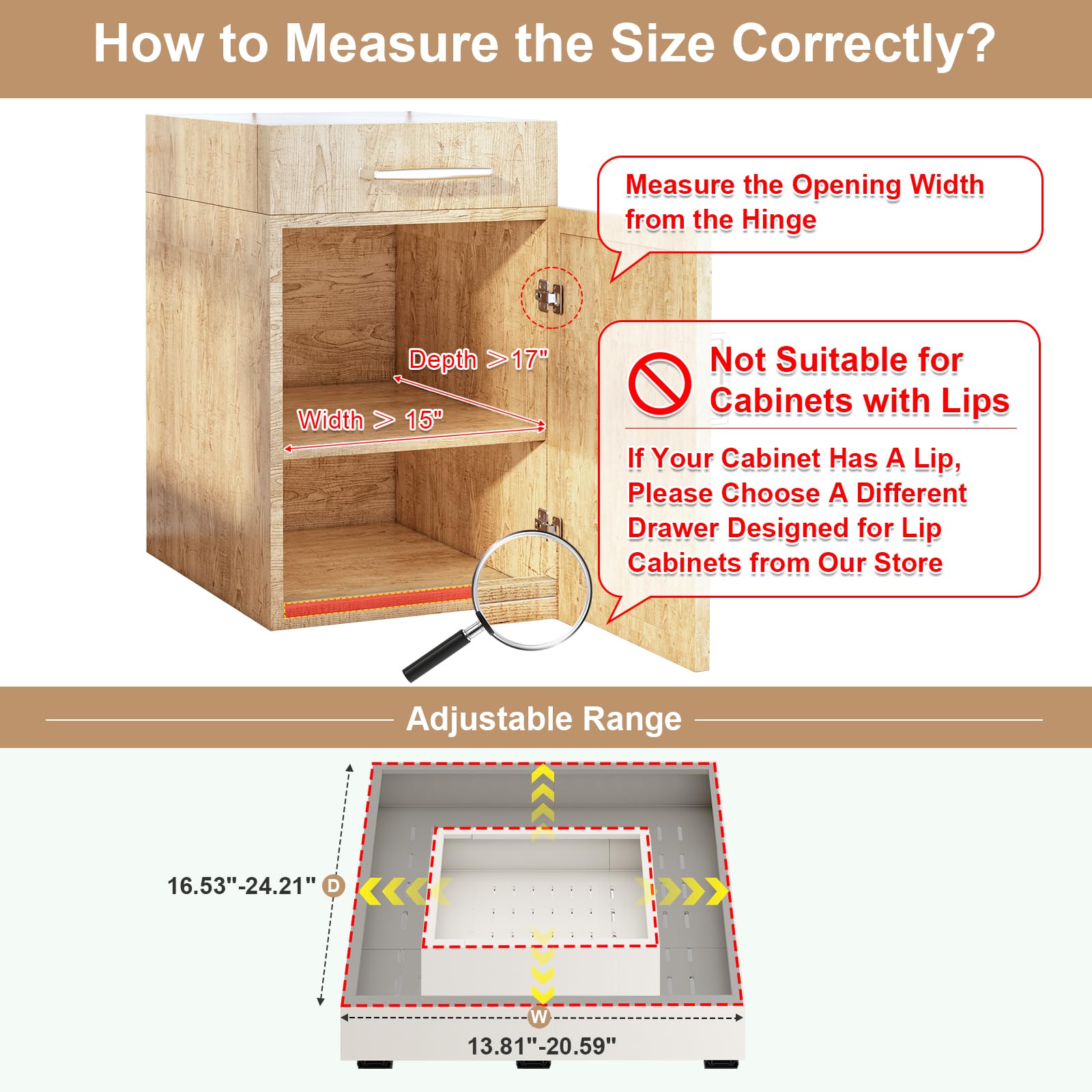 Fokyfok cabinet drawer with adhesive installation offers no-drill setup