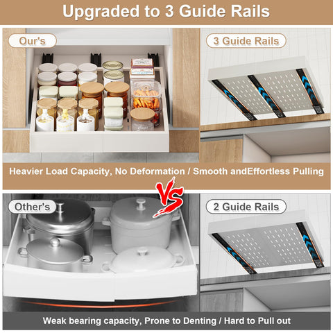 Expandable cabinet drawer from Fokyfok adjusts width to fit space