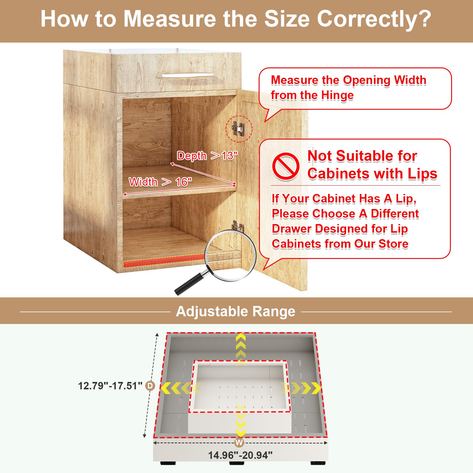 Fokyfok adhesive pull-out drawer installation without tools