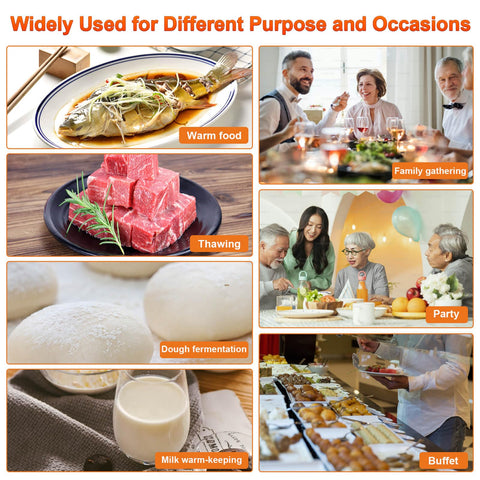 Fokzucyo warming mat used for thawing and keeping foods warm