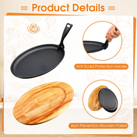 FoldTier anti-scald protection details shown on the skillet edges for safer handling.