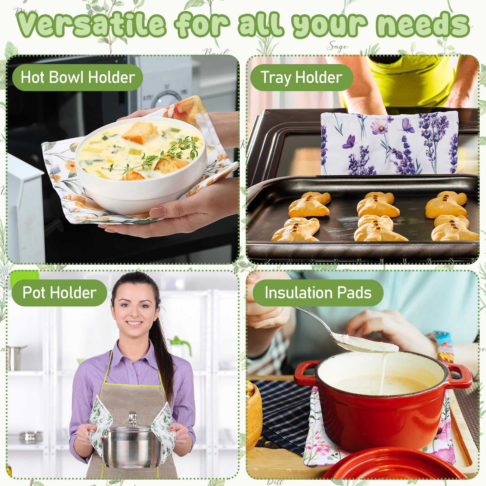 FoldTier floral bowl cozy design saves kitchen storage space.