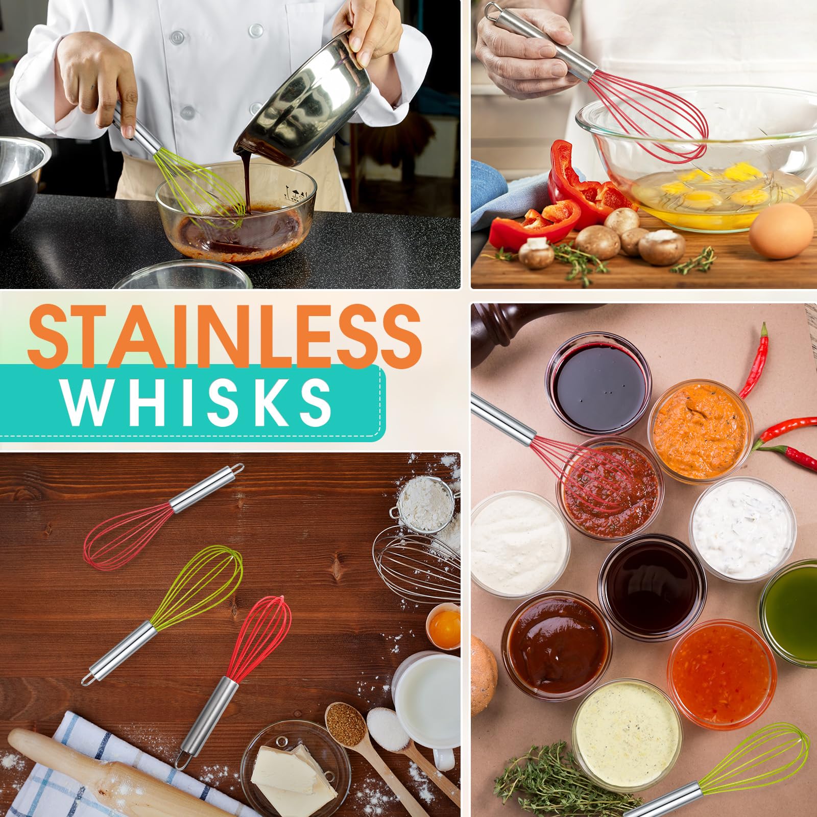 FoldTier decorative fillable whisks for holiday display and gifts.