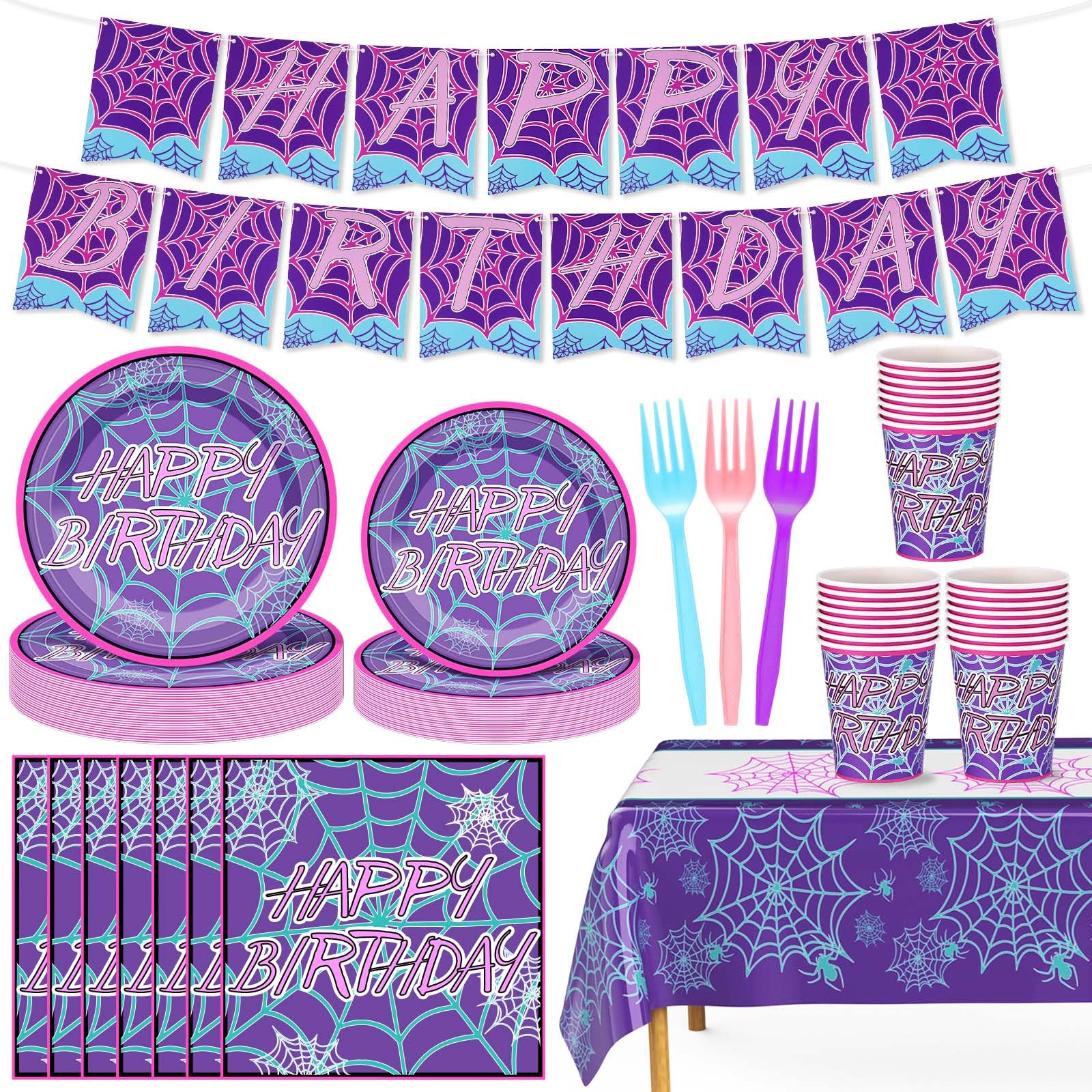 FoldTier ghost spider banner to set a spooky birthday mood.