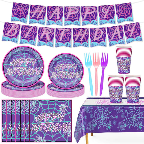 FoldTier ghost spider banner to set a spooky birthday mood.