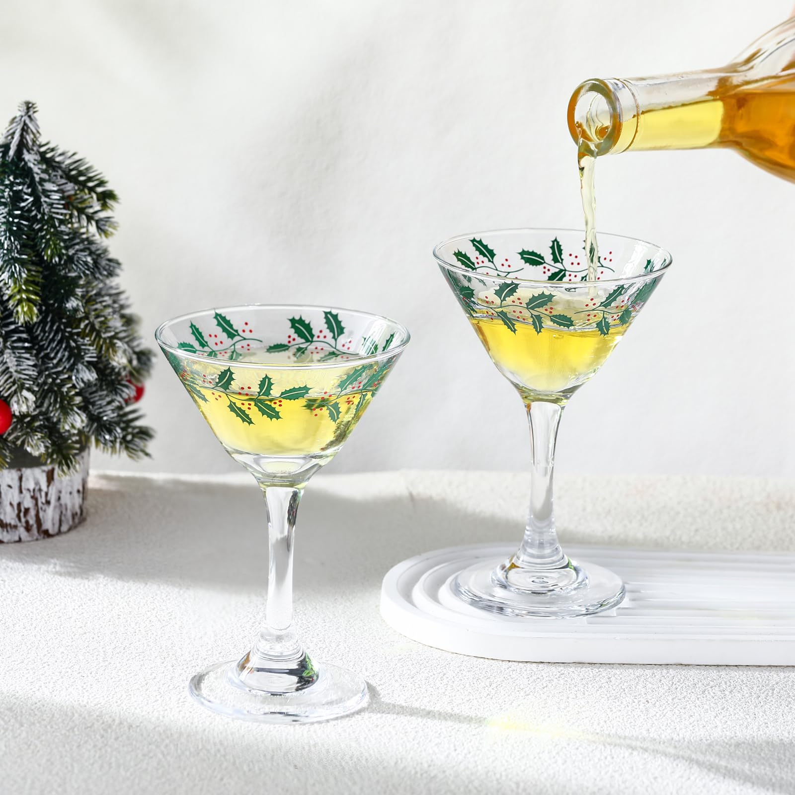 Durable, elegant design suits holiday parties and everyday use.