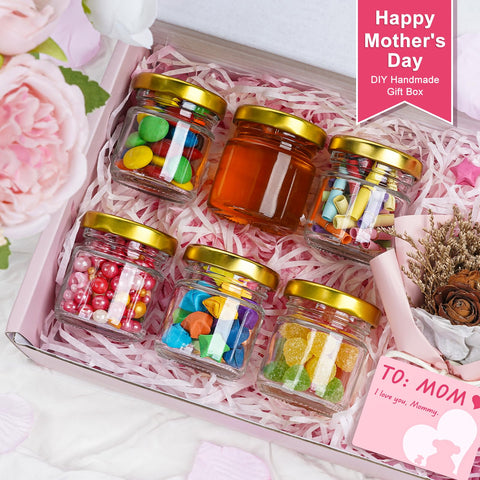 Close-up of a Folinstall 1.5 oz mini honey jar with tight-seal lid.