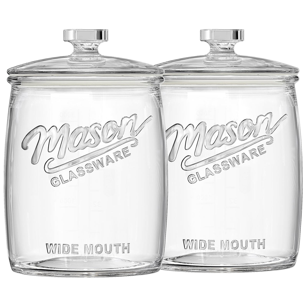 Folinstall 1gal glass cookie jar with airtight lids keep cookies fresh and organized.