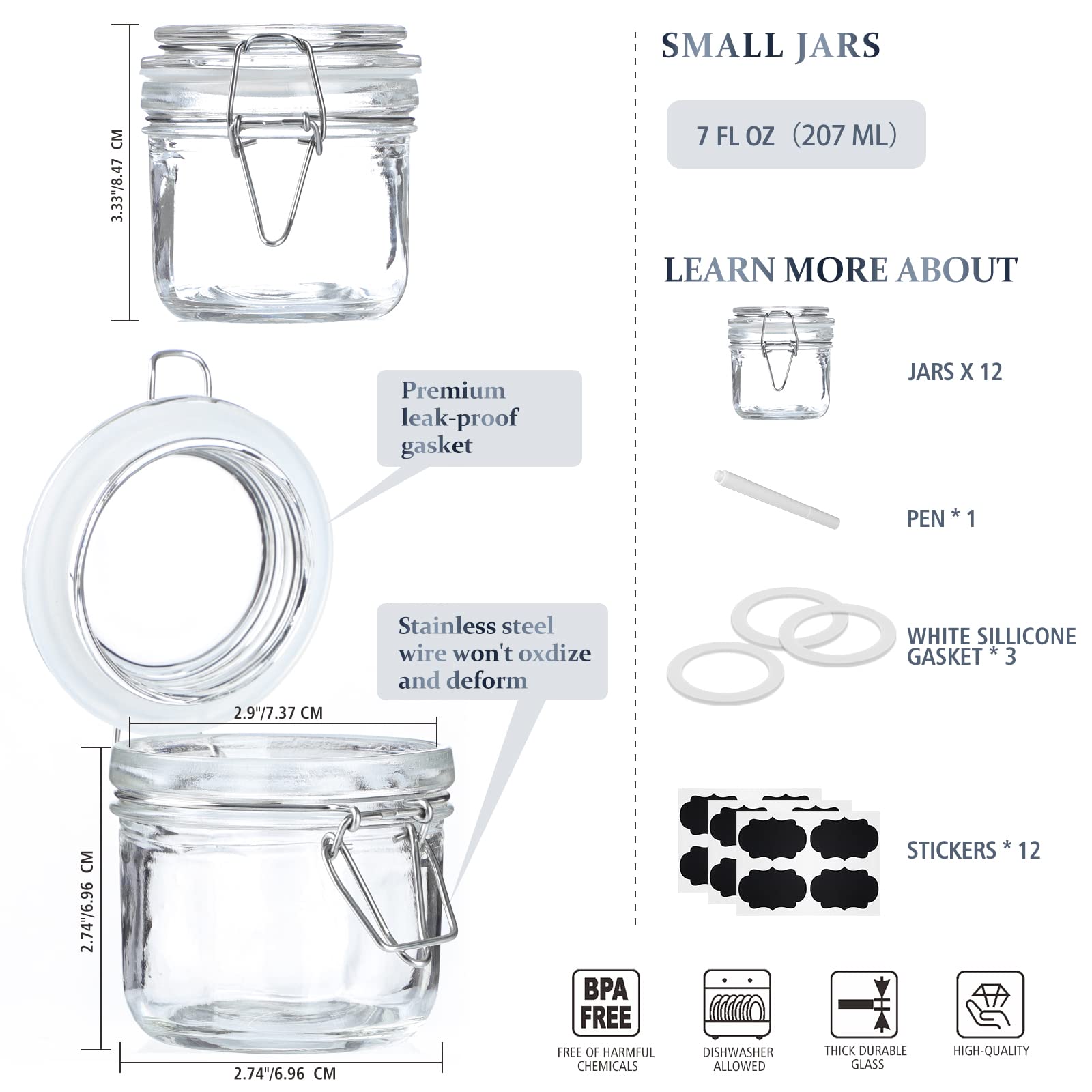 Folinstall jars with chalkboard labels help identify pantry ingredients quickly.