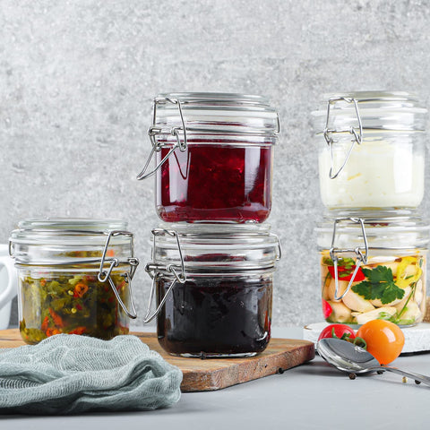 Folinstall BPA-free glass jars are dishwasher safe for quick cleanup.