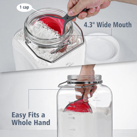Folinstall wide mouth jars support fermentation like kimchi or kombucha