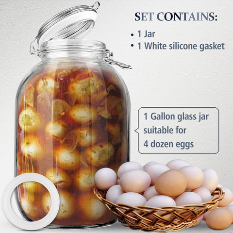 Folinstall 128oz jar ideal for pickling and large batches
