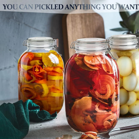 Folinstall jar suited for kombucha brewing and sun tea