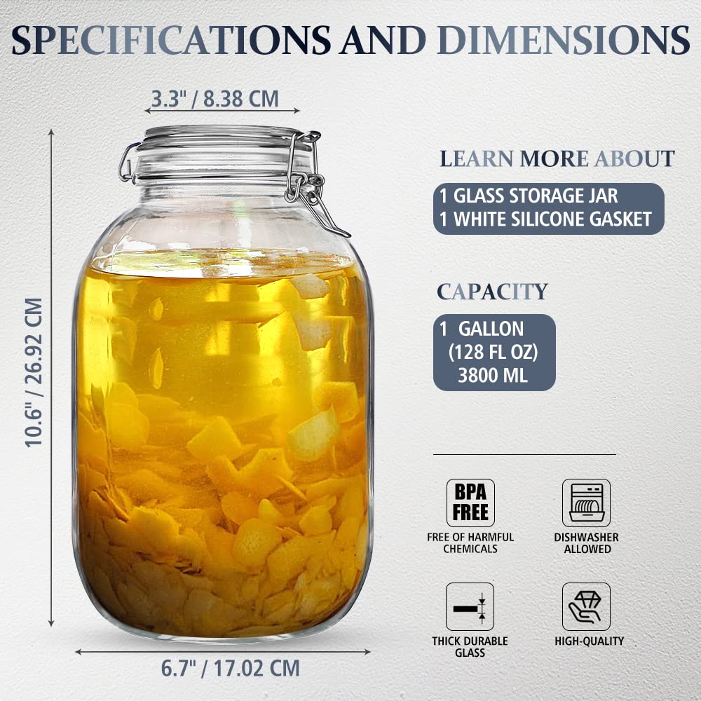 Folinstall glass jar showcases pickled eggs clearly