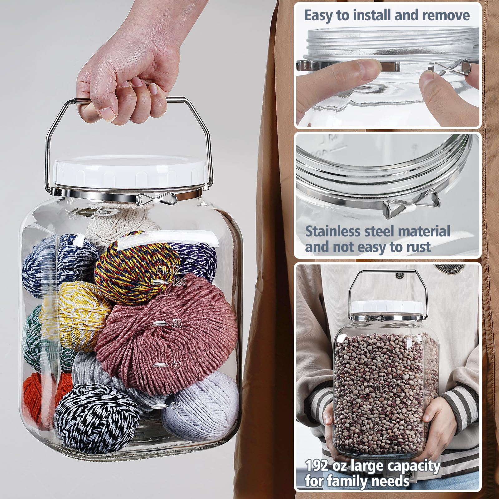 Folinstall jar stores cookies and candies while keeping contents fresh
