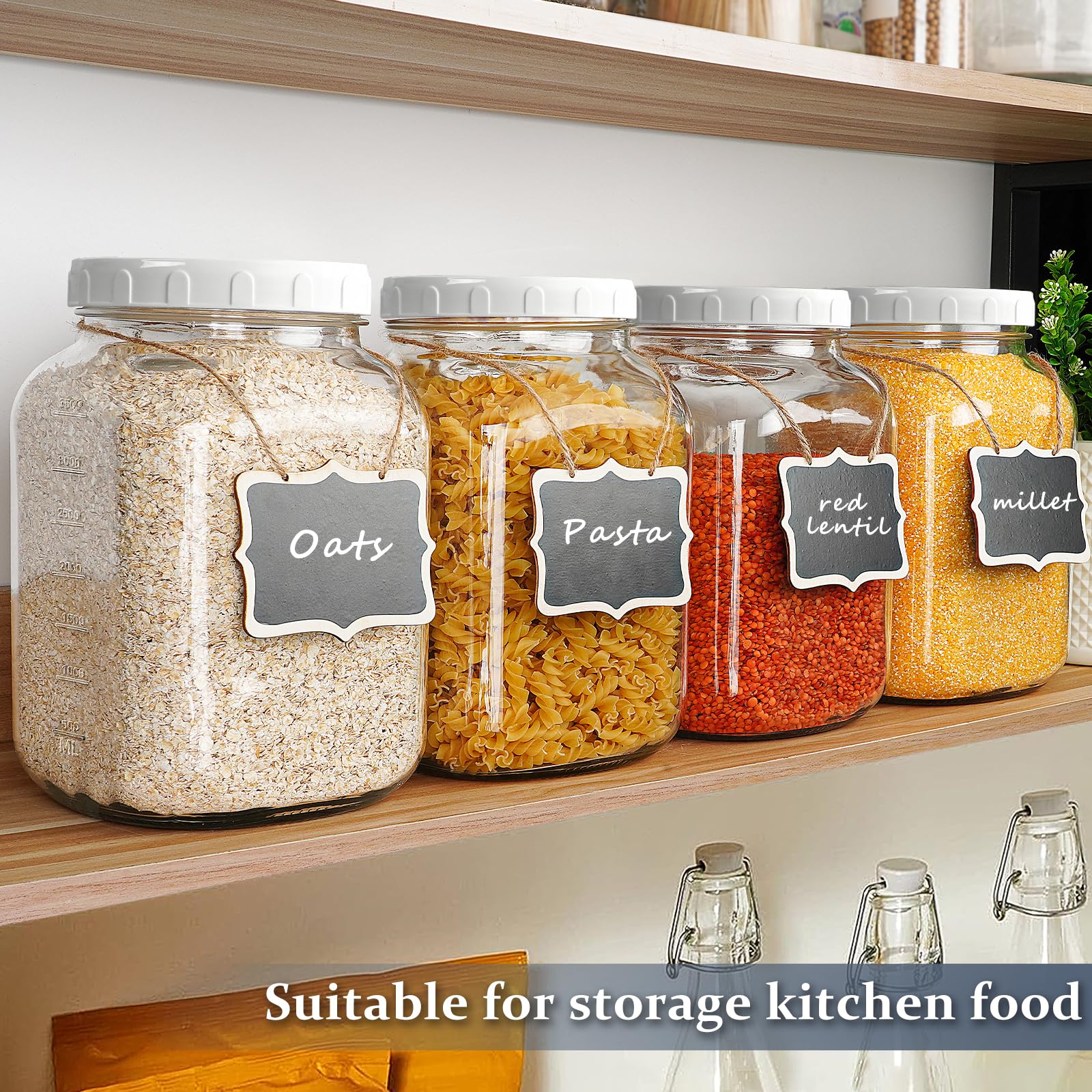 Folinstall 1.1 gallon capacity ideal for batch storage.