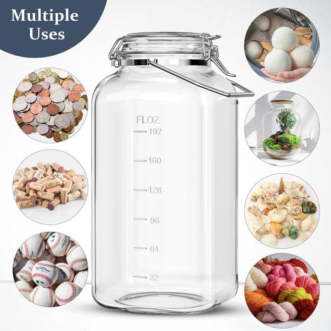Folinstall scale-marked container helps portion control and tracking supplies.