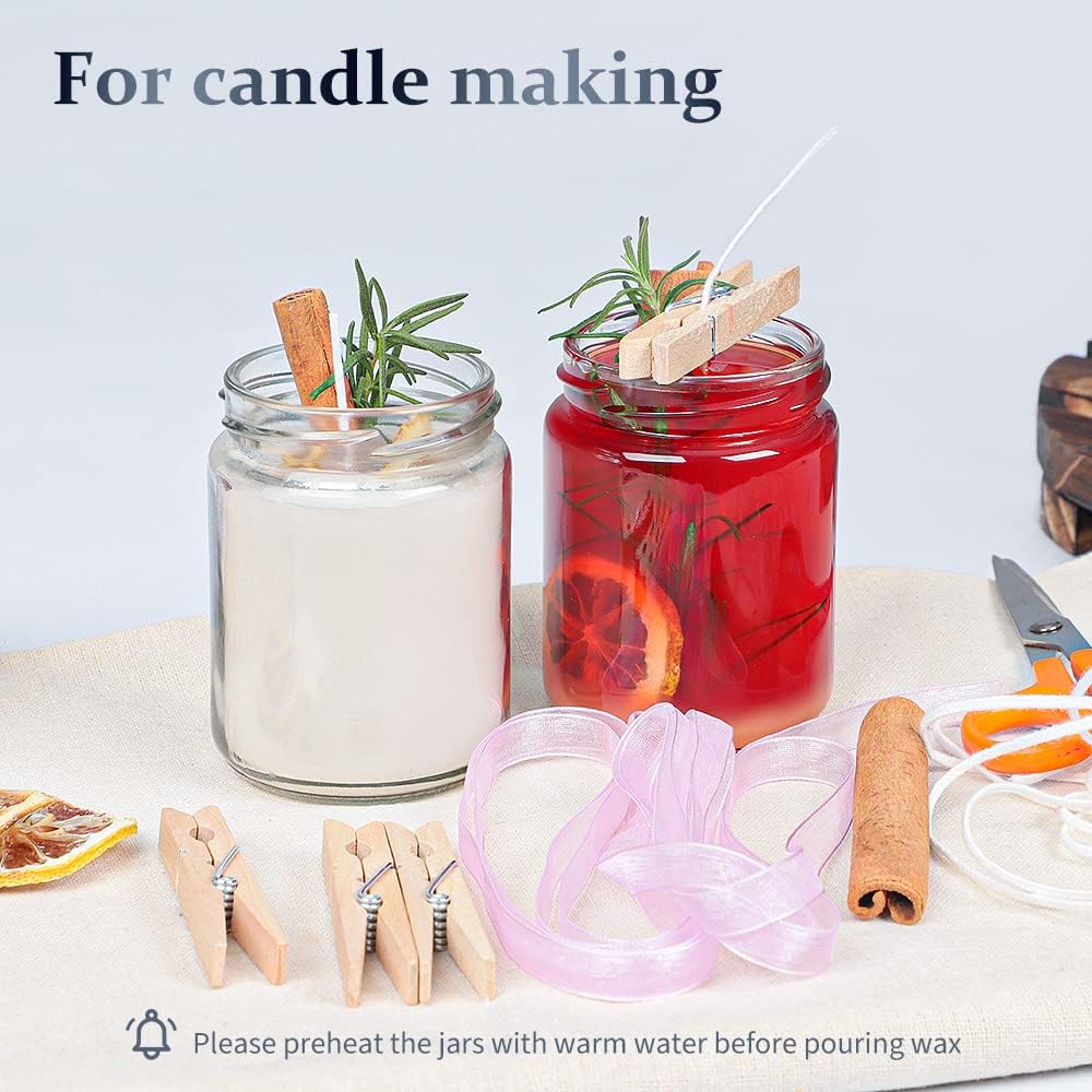 Folinstall thick glass jars endure heat and washing.