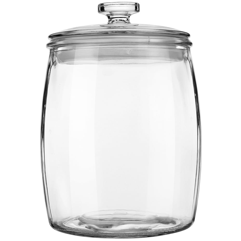 Folinstall wide-mouth apothecary jar lid, easy seal to keep contents fresh