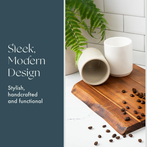Dylan handle-free cup offers minimalist design for everyday coffee rituals