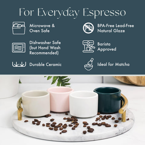 Leonard espresso cup under espresso machine compatibility for quick use