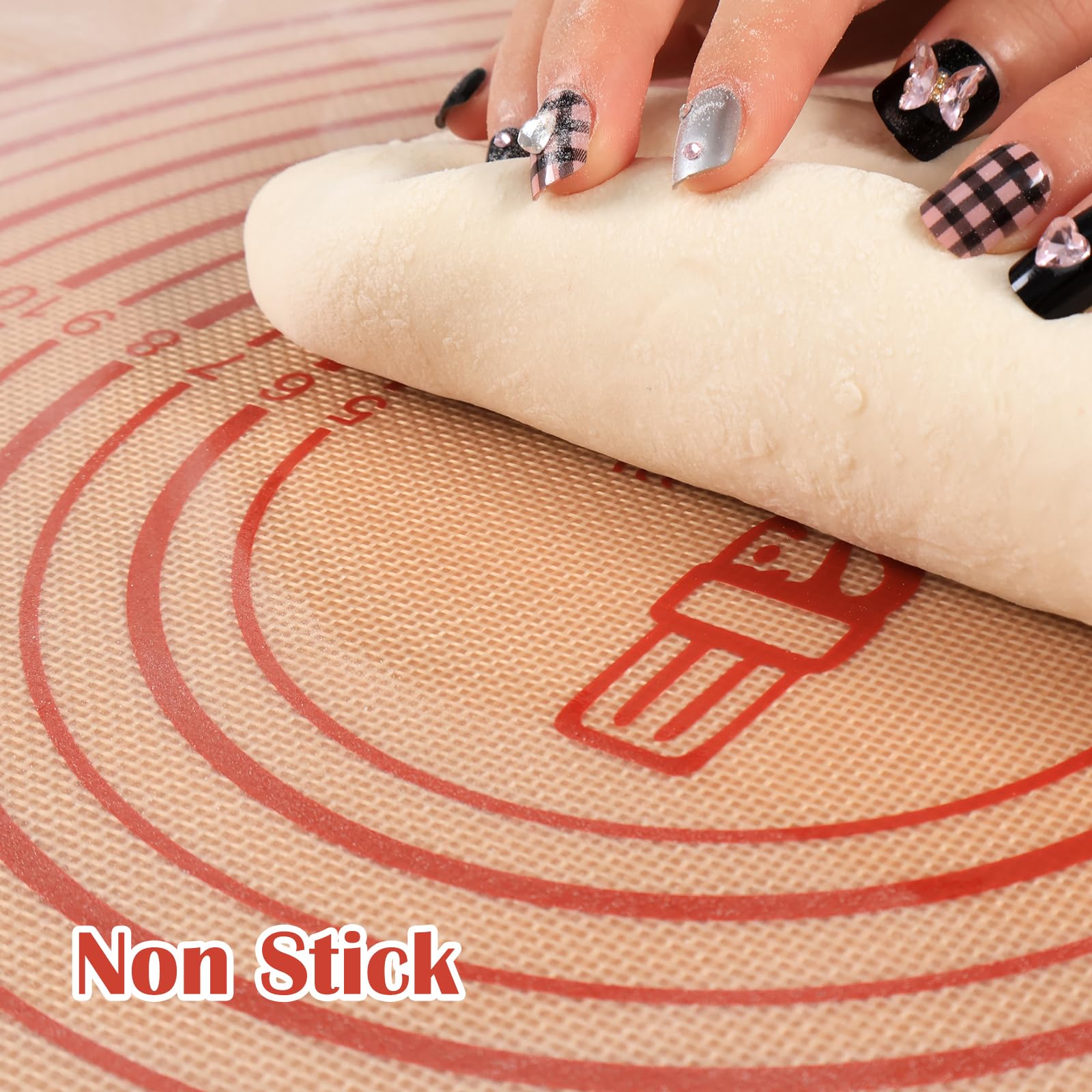 Folksy Super Kitchen 0.7mm thick mat resists wrinkles during use.