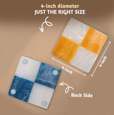 Folkulture 4-inch coasters fit most cups and mugs securely