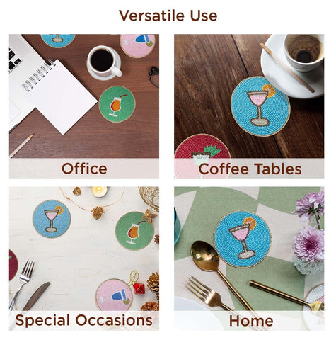 Folkulture-dining-table-decor-coaster: farmhouse-inspired charm for daily meals.