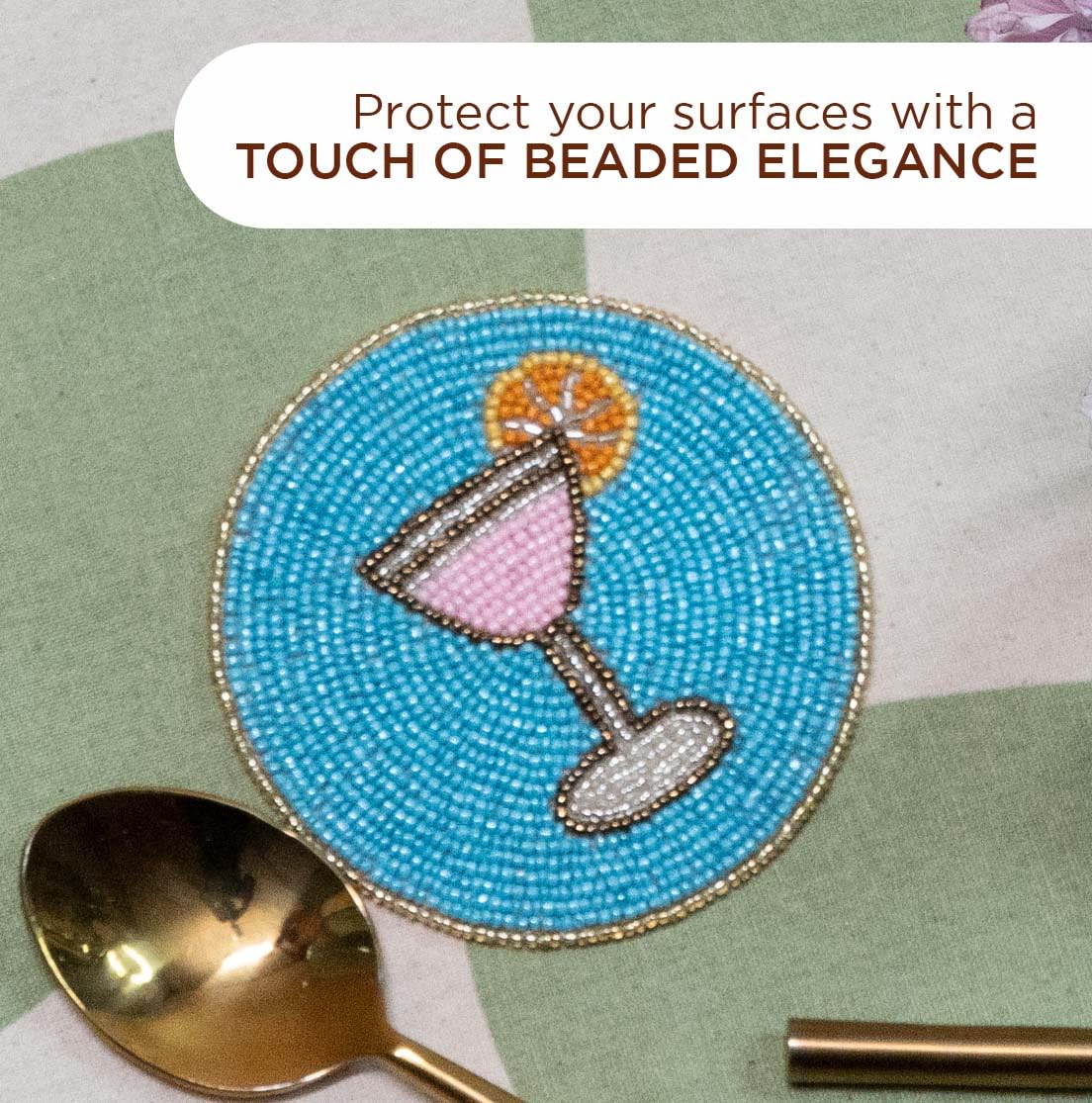 Folkulture gift-ready-coaster-set: elegant all-season gift for entertaining hosts.