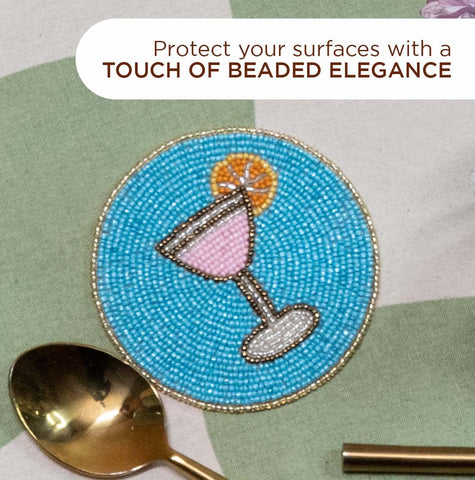 Folkulture gift-ready-coaster-set: elegant all-season gift for entertaining hosts.