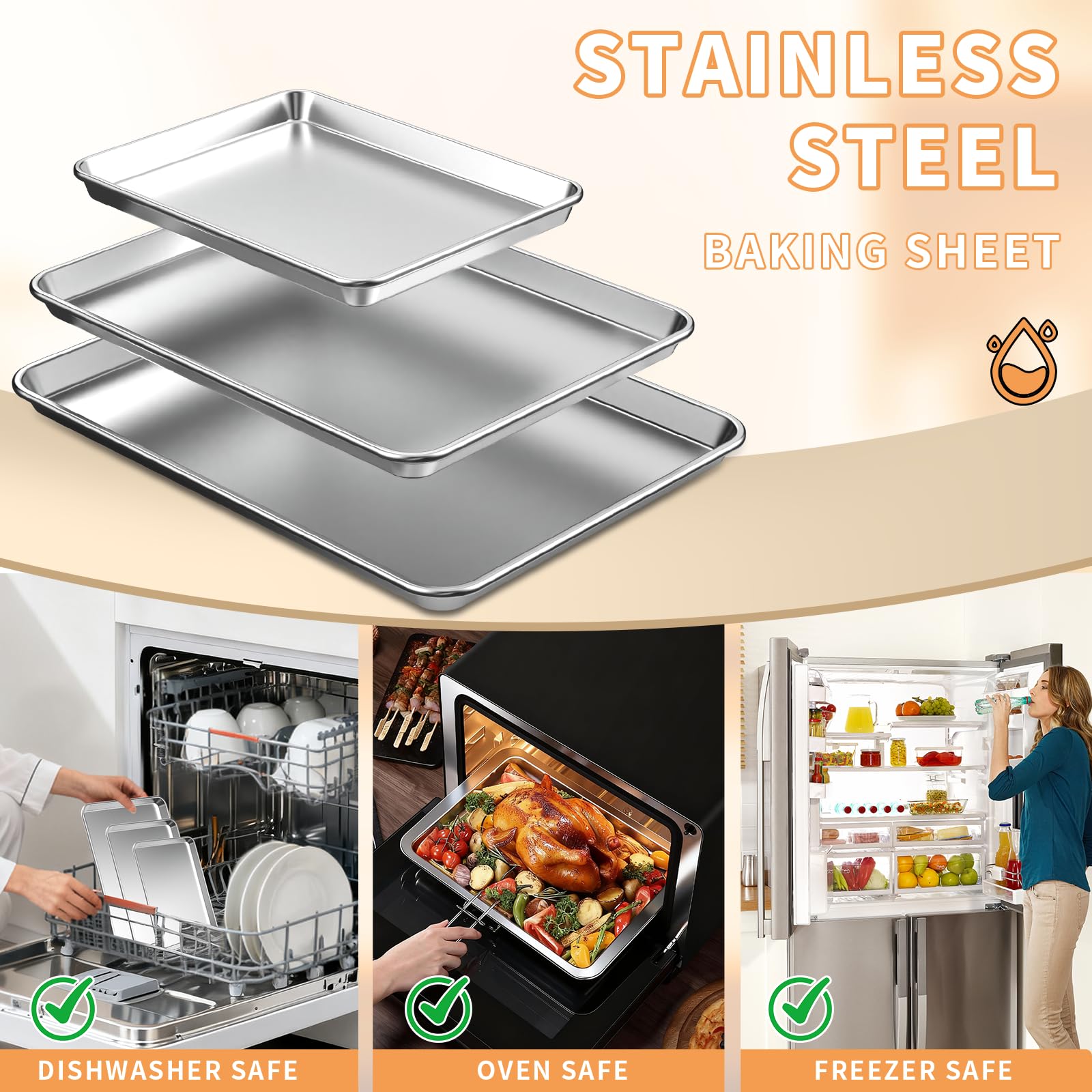 Fondpen dishwasher-safe sheet—easy cleanup after baking