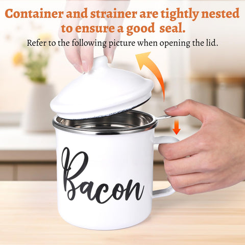 Fondpen stainless steel spoon facilitates scooping and straining.