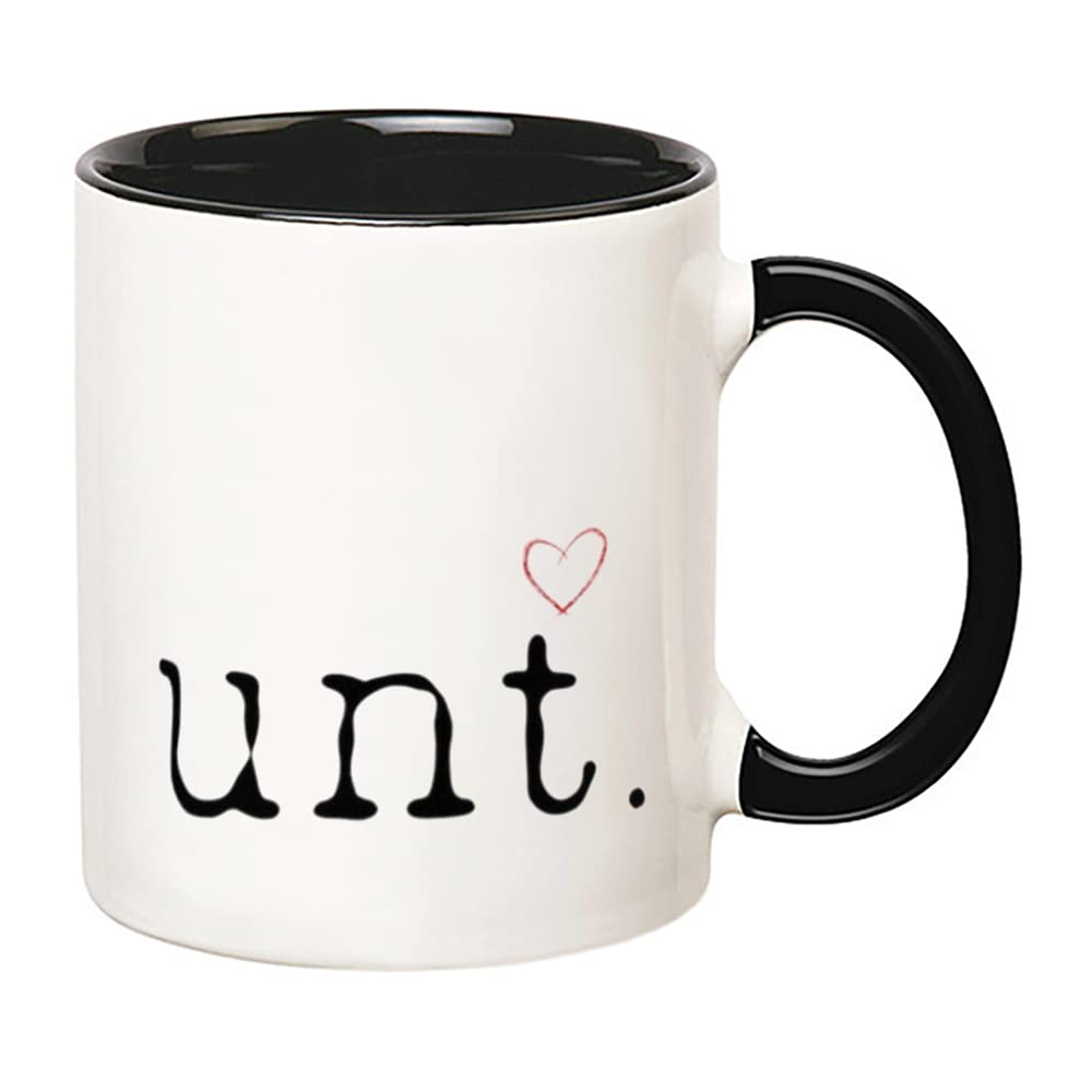 Fonhark Cunt Heart Mug back view, humorous statement for desk or kitchen