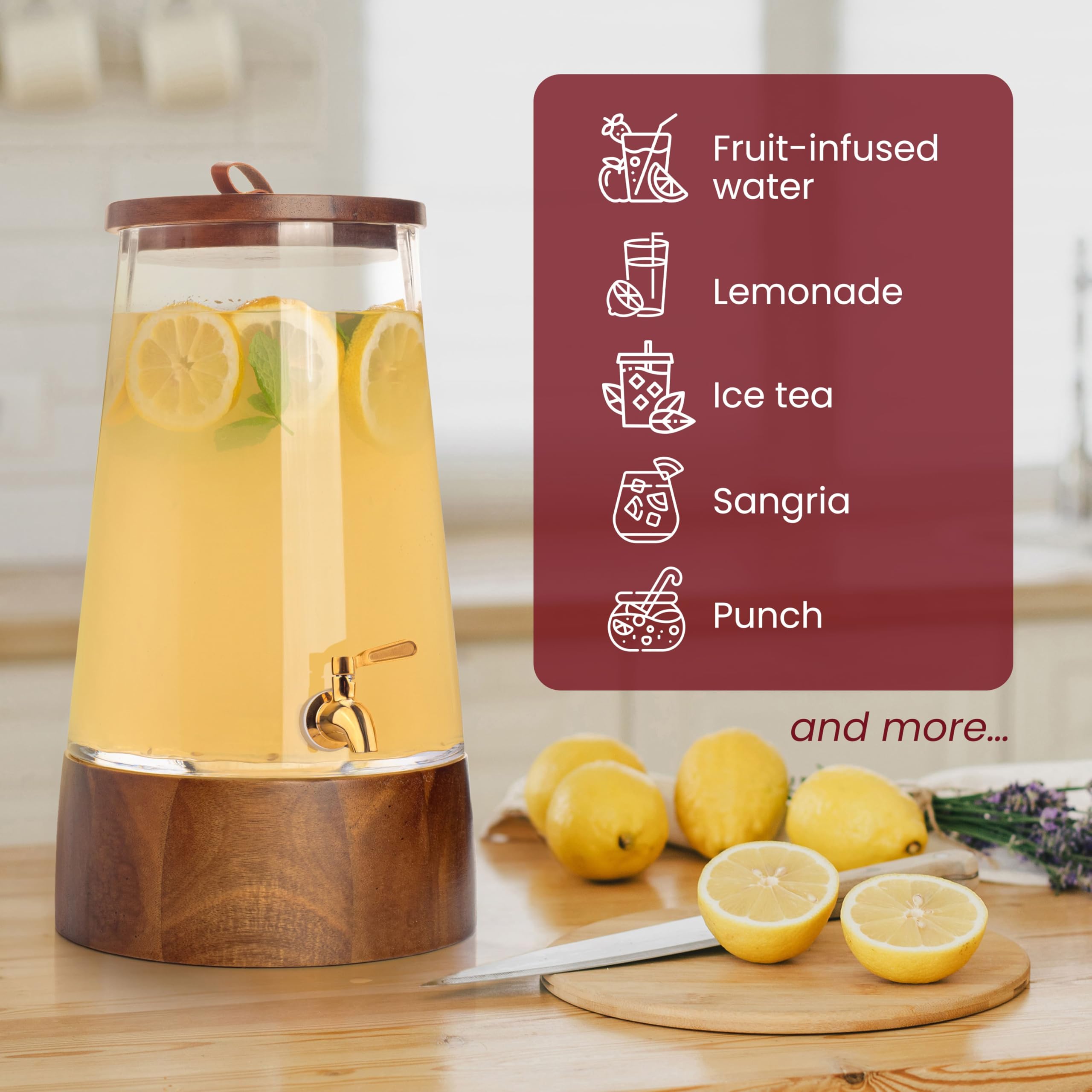Foodle backyard wedding drink dispenser blends style and practicality