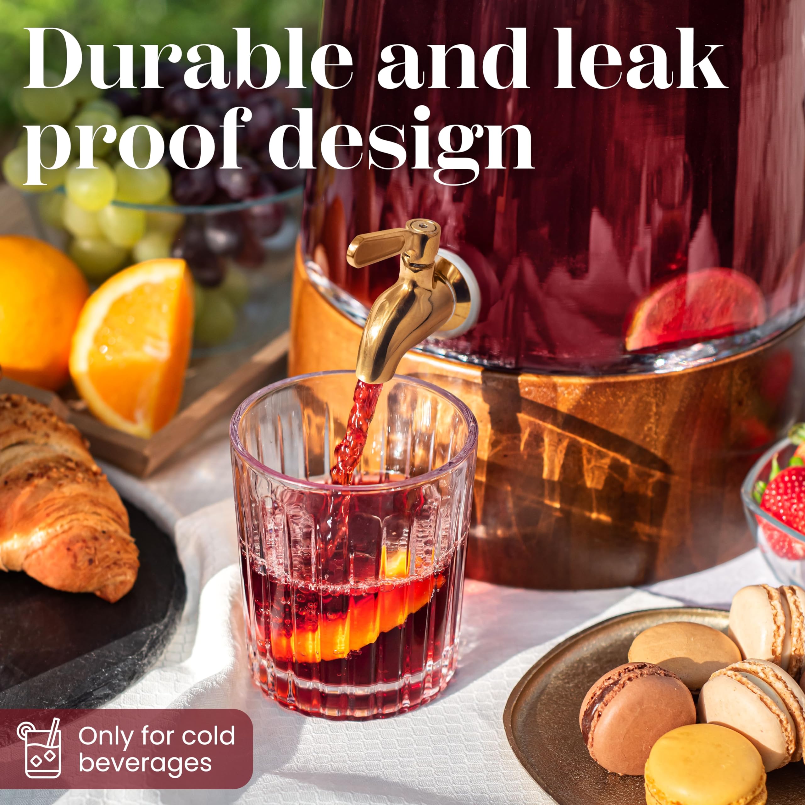 Foodle elegant acacia wood base and lid creating a premium table setup