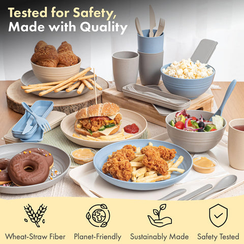 FOODLE Wheat Straw Dinnerware bowl, versatile for soups and cereals.