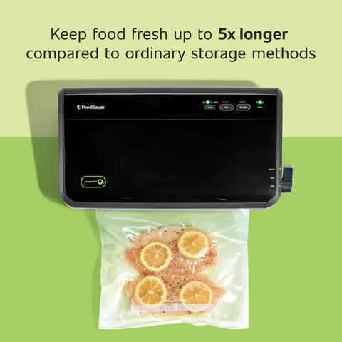 FoodSaver automatic bag detection indicator for effortless sealing.